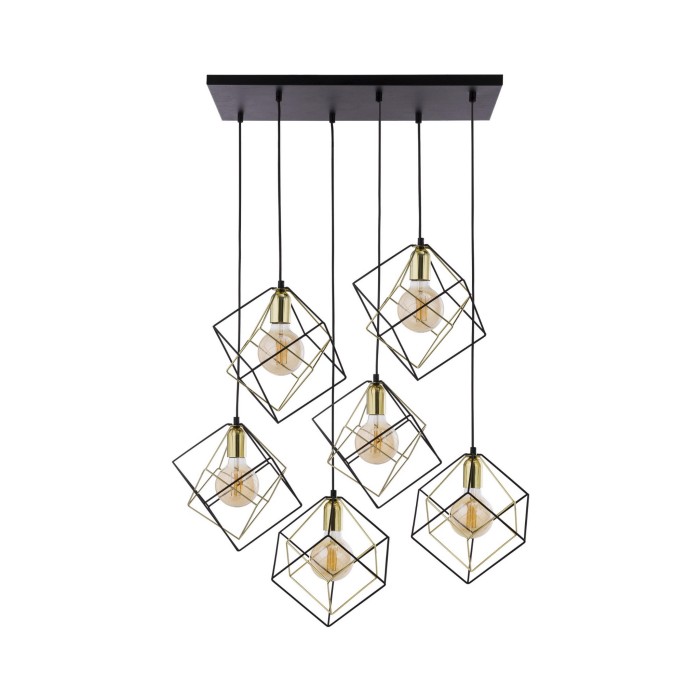 ALAMBRE LAMPA WISZĄCA 6 PŁ CZ/ZŁ